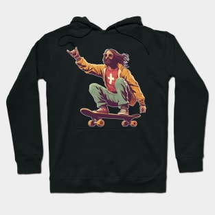 Cool Trendy Jesus Christ skater Hoodie